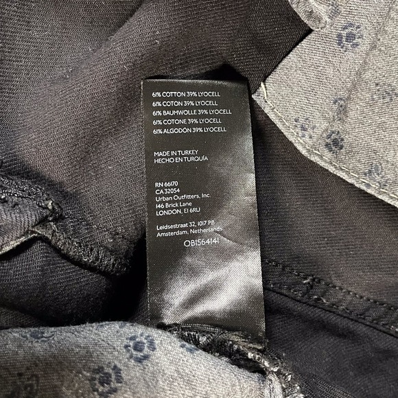 Pilcro Anthropologie Women's Pants Wide Leg Baggy Flowy Minimalist 31 Black - Picture 3 of 9